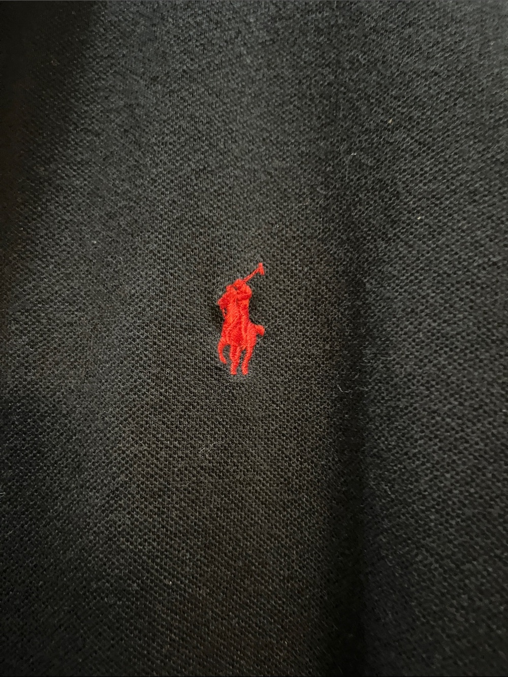 Polo by Ralph Lauren Black  Long-Sleeve Polo with Red Pony - Picture 4 of 9